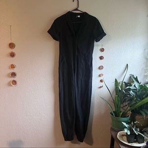 Black Short Sleeve Coveralls by Divided - Extra Small